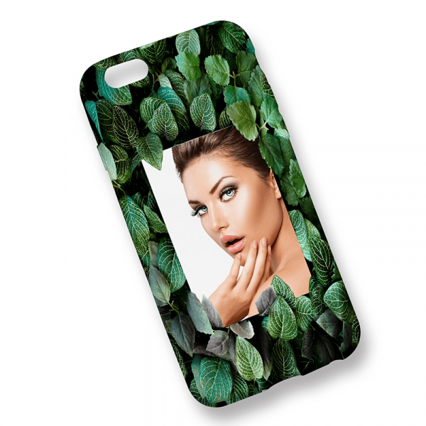 Green Background Personalized Phone Back Cover with Custom Image