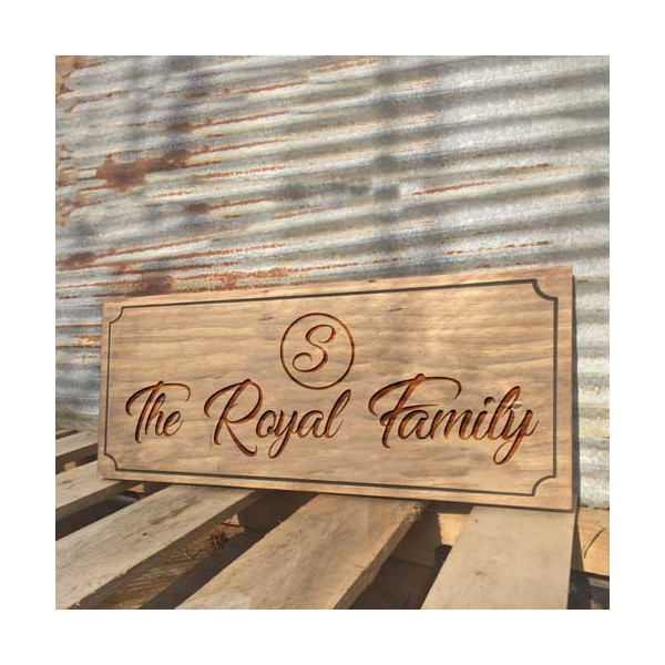 Personalized Custom Name Plate Design Wooden Engraved Plaque
